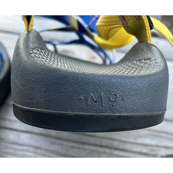 Chaco ZX/2 Men’s 9 Sport Sandals Stripe Peace Sign Blue/Yellow main image 4